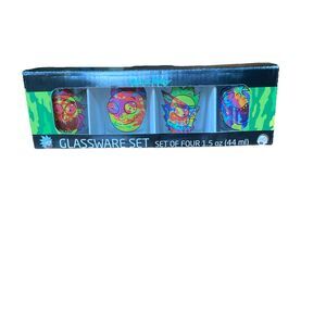 Rick And Morty 1.5oz Glassware Set - 4 Shot Glasses